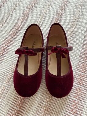 Children Chic Velvet Mary Jane Shoes